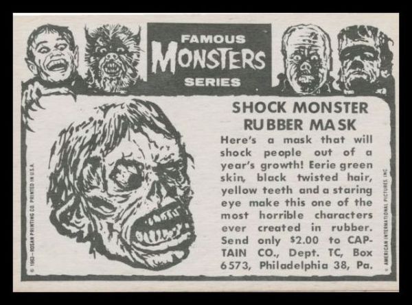 1963 Rosan Famous Monsters